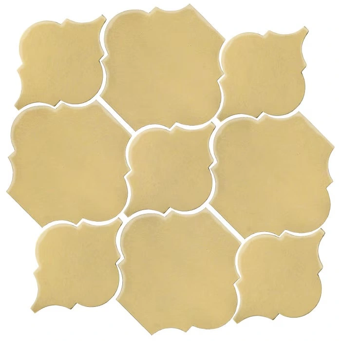 Studio Field Arabesque Pattern 5B High Fire Ceramic Egg Cream