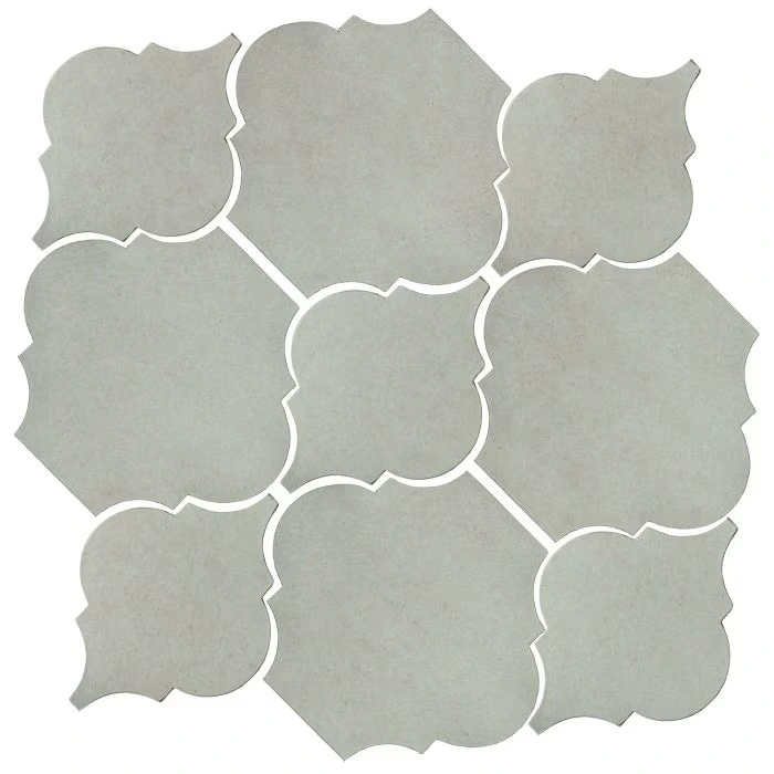 Studio Field Arabesque Pattern 5B High Fire Ceramic Ice Storm