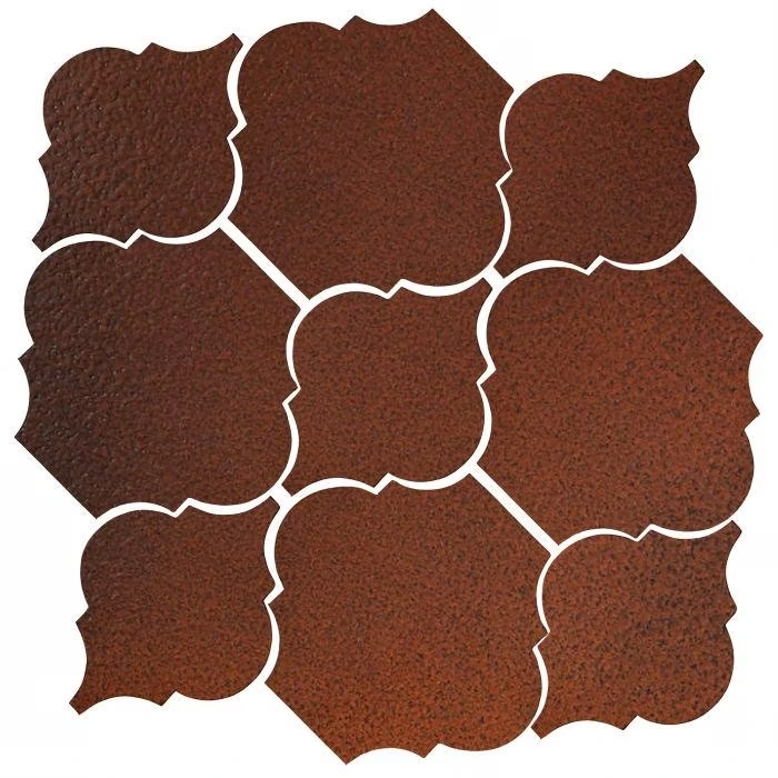 Studio Field Arabesque Pattern 5B High Fire Ceramic Leather