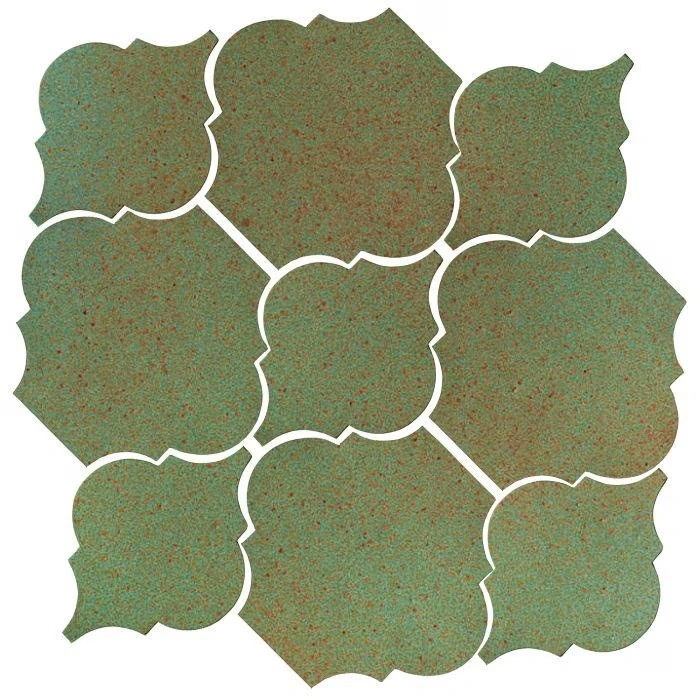 Studio Field Arabesque Pattern 5B High Fire Ceramic Light Copper