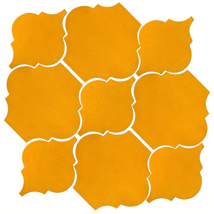 Studio Field Arabesque Pattern 5B High Fire Ceramic Mandarin