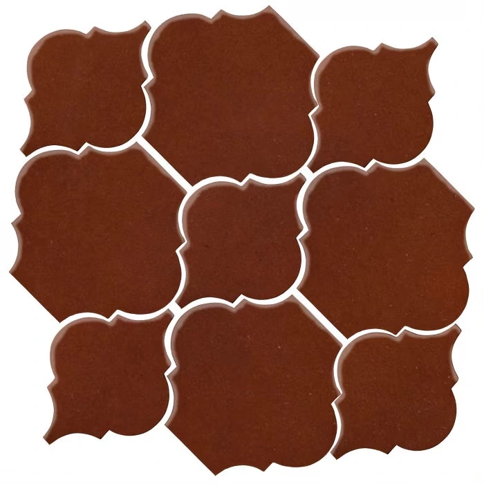 Studio Field Arabesque Pattern 5B High Fire Ceramic Mocha