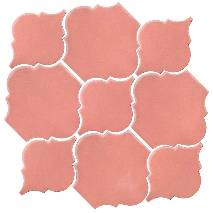 Studio Field Arabesque Pattern 5B High Fire Ceramic Peach Pie