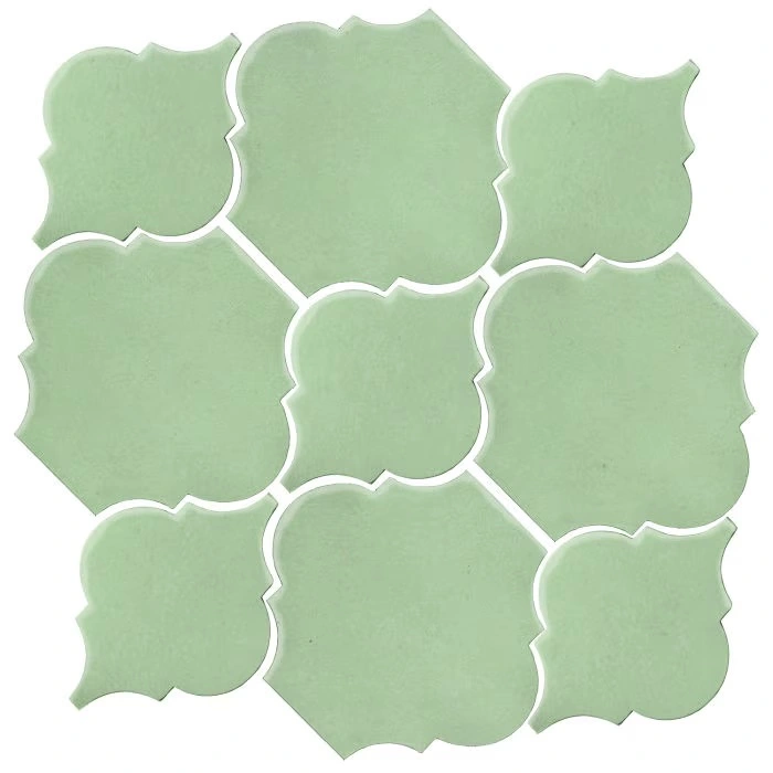 Studio Field Arabesque Pattern 5B High Fire Ceramic Peppermint