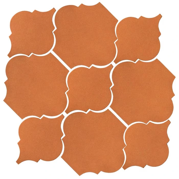 Studio Field Arabesque Pattern 5B High Fire CeramicPottery Brown