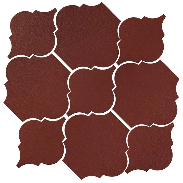 Studio Field Arabesque Pattern 5B High Fire Ceramic Pueblo Red