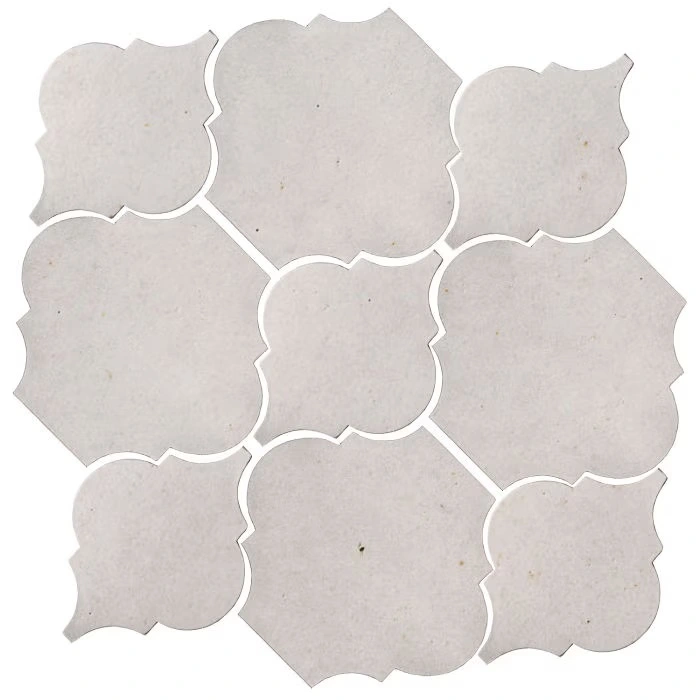 Studio Field Arabesque Pattern 5B High Fire Ceramic Sierra Snow