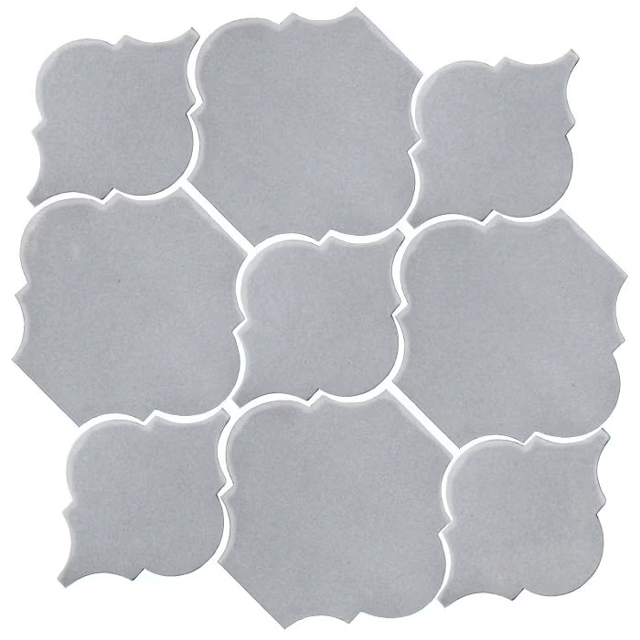 Studio Field Arabesque Pattern 5B High Fire Cerami Silver Shadow