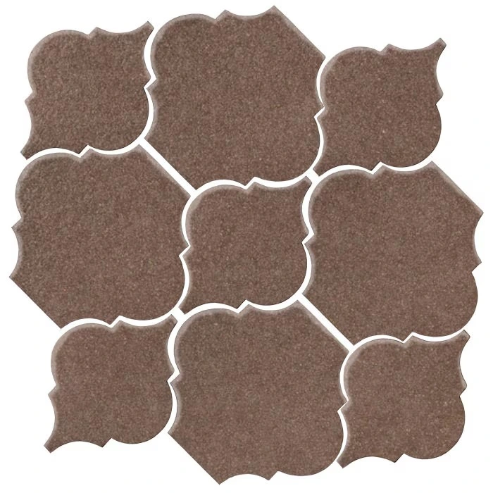 Studio Field Arabesque Pattern 5B High Fire Ceramic Suede