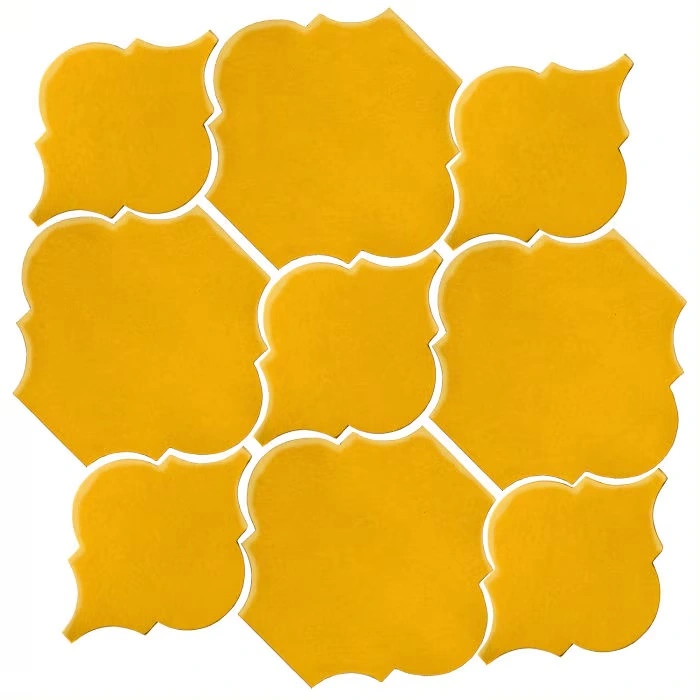 Studio Field Arabesque Pattern 5B High Fire Ceramic Sunflower