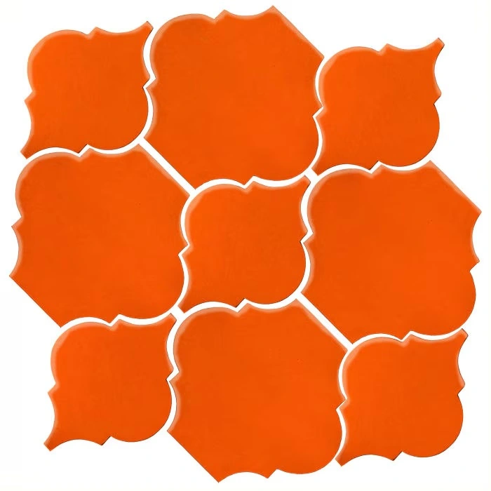 Studio Field Arabesque Pattern 5B High Fire Ceramic Sunset