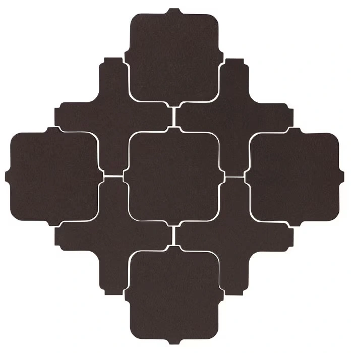 Studio Field Arabesque Pattern 11A High Fire Ceramic Tile Abyss