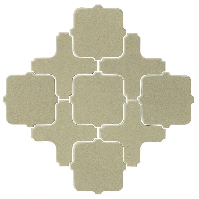 Studio Field Arabesque Pattern 11A High Fire Ceramic Aloe Vera
