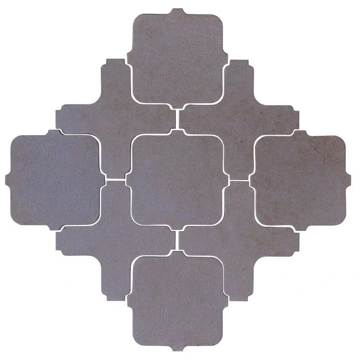 Studio Field Arabesque Pattern 11A High Fire CeramBlack and Blue