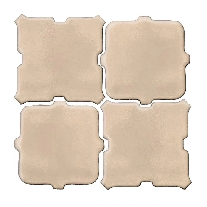 Studio Field Arabesque Pattern 11B High Fire Ceramic White Bread