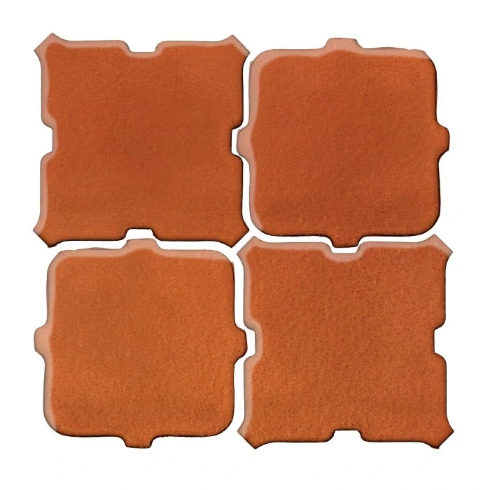 Studio Field Arabesque Pattern 11B High Fire CeramiSpanish Brown
