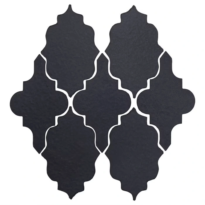Studio Field Arabesque Pattern 12 High Fire Cerami Black Diamond