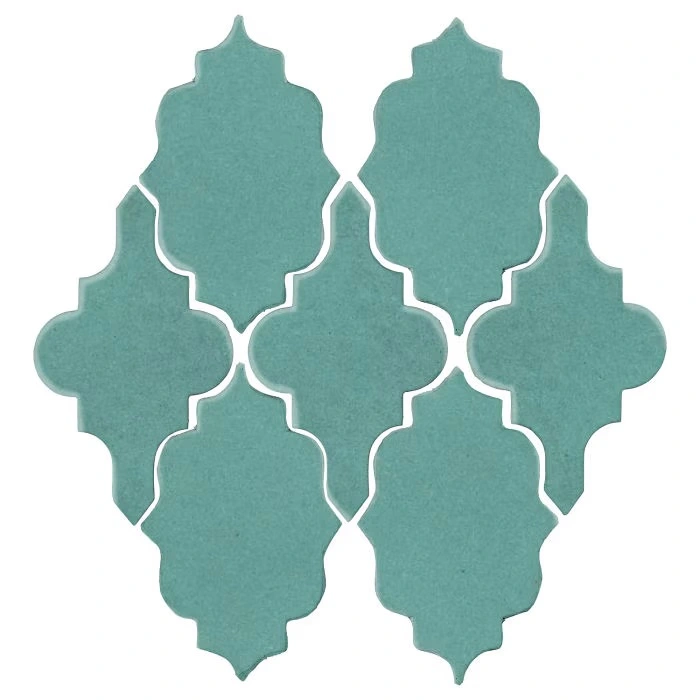Studio Field Arabesque Pattern 12 High Fire Ceramic Blue Haze