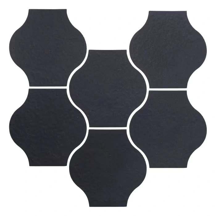 Sudio Field 5x5 Pata Grande High Fire Ceramic Tile Black Diamond