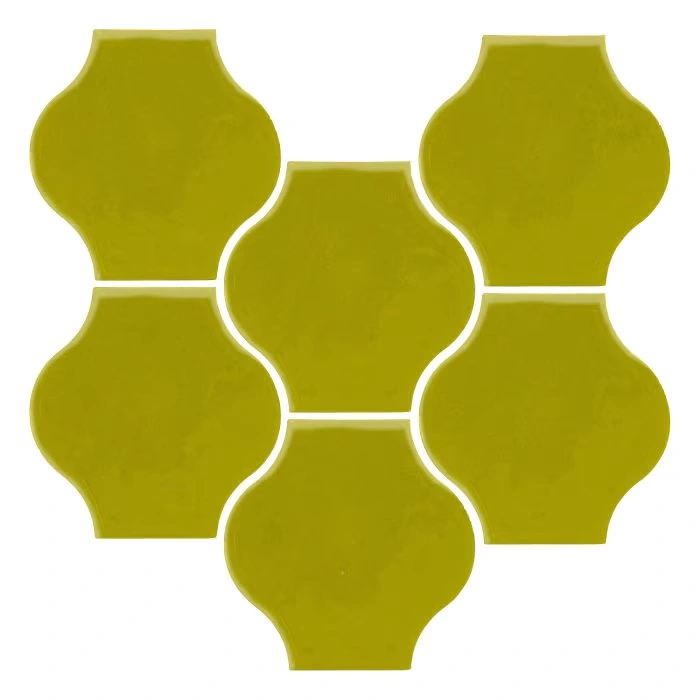 Sudio Field 5x5 Pata Grande High Fire Ceramic Tile Guacamole