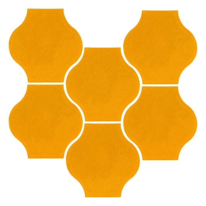 Sudio Field 5x5 Pata Grande High Fire Ceramic Tile Mandarin