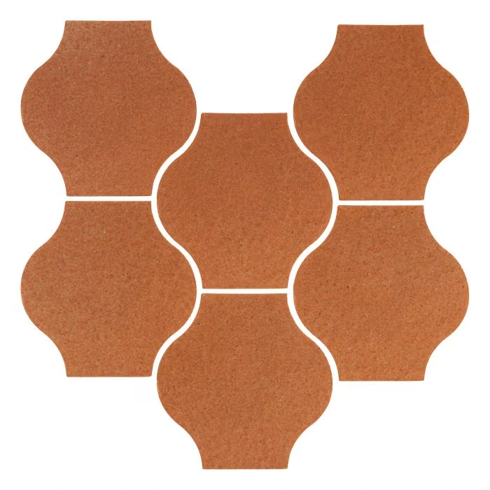 Sudio Field 5x5 Pata Grande High Fire Ceramic Tile Red Iron