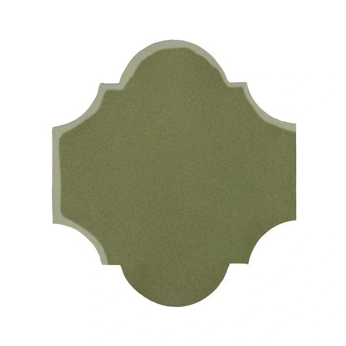 Studio Field 12x13 San Felipe High Fire Ceramic Tile Kelp