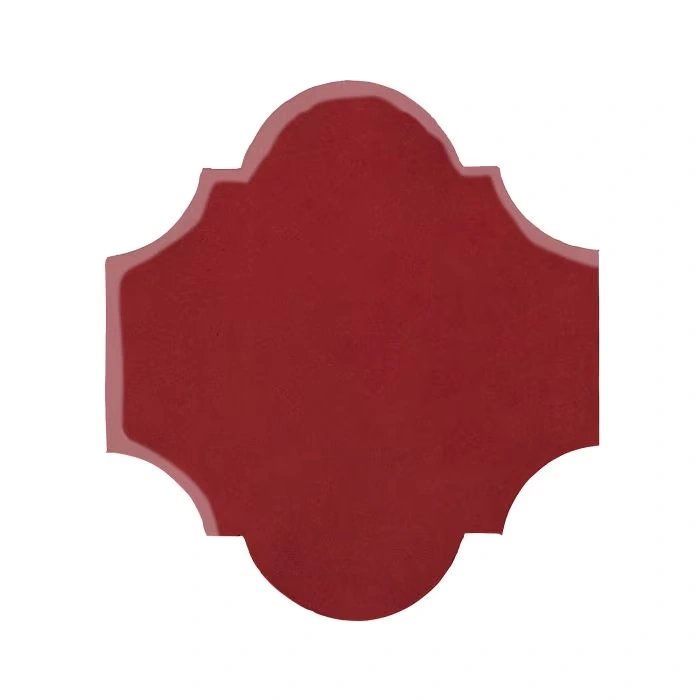 Studio Field 12x13 San Felipe High Fire Ceramic Tile Pinot Noir