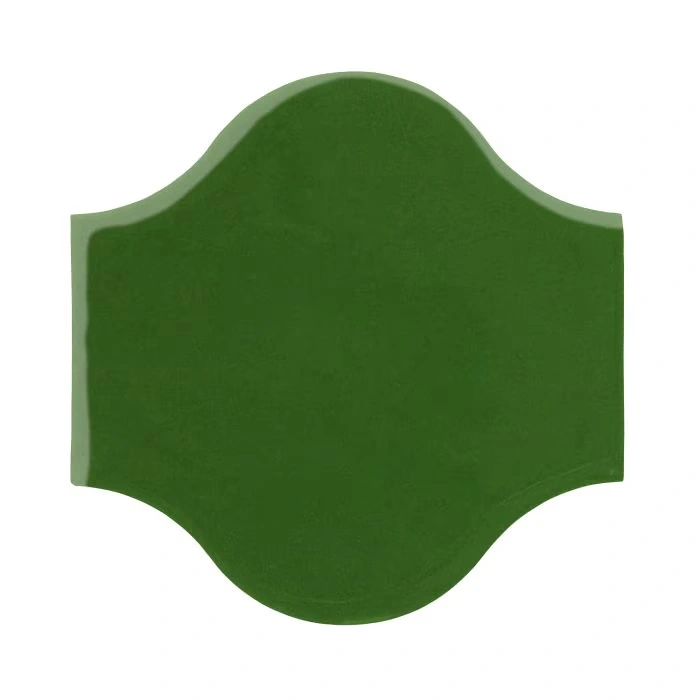Sudio Field 11x11 Pata Grande High Fire Ceramic Tile Lucky Green