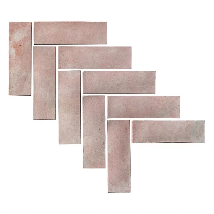 Artillo Brick 2x8 Thin Brick Veneer Rosa White Wash