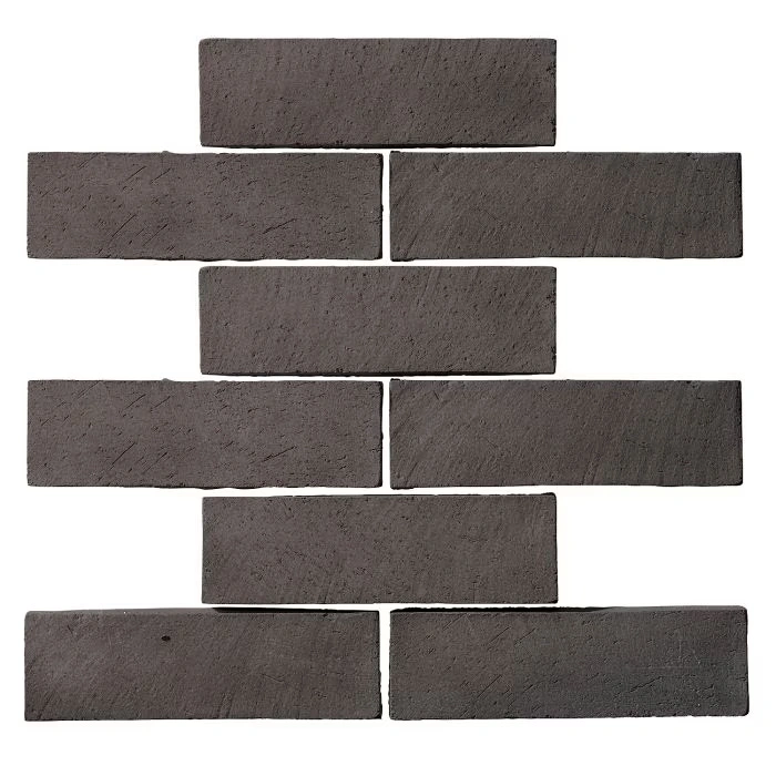 Norman 3x11 Thin Brick Veneer Charcoal Norman 3x11 Thin Brick Veneer Charcoal