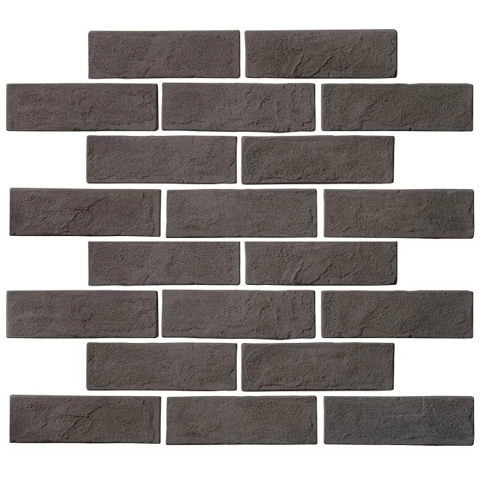 Standard 2x8 Thin Brick Veneer Charcoal