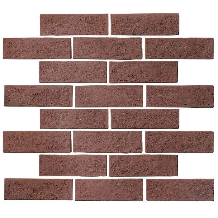 Standard 2x8 Thin Brick Veneer City Hall Red