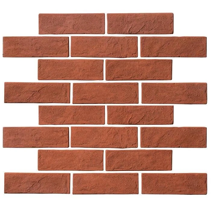 Standard 2x8 Thin Brick Veneer Mission Red