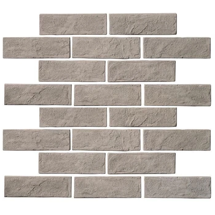 Standard 2x8 Thin Brick Veneer Natural Gray