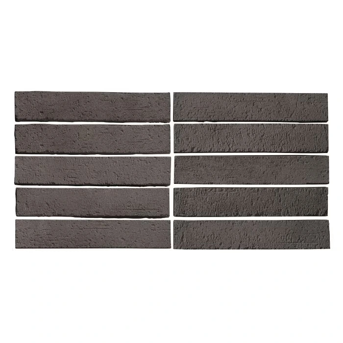 University 2x11 Thin Brick Veneer Charcoal