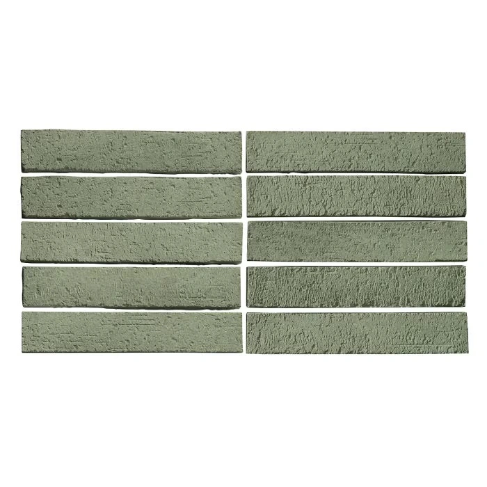 University Thin Brick Veneer Ocean Green Light