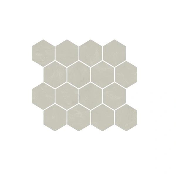 Grey Mosaico Esagono su rete