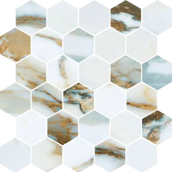 Tropical Breeze Mosaico Esagono su rete