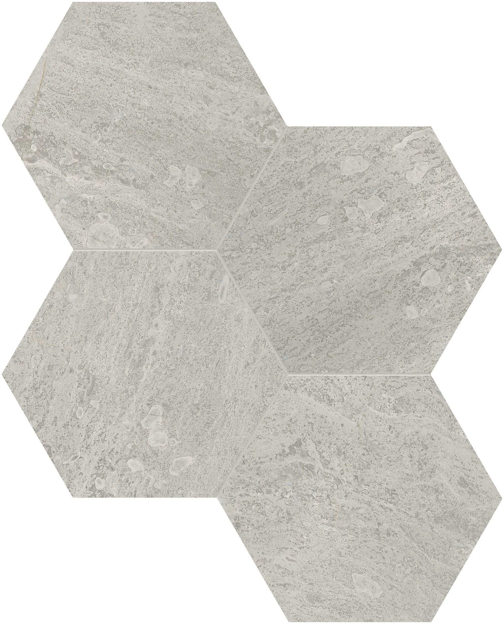 Anciano Grigio 6 Hexagon Mosaic