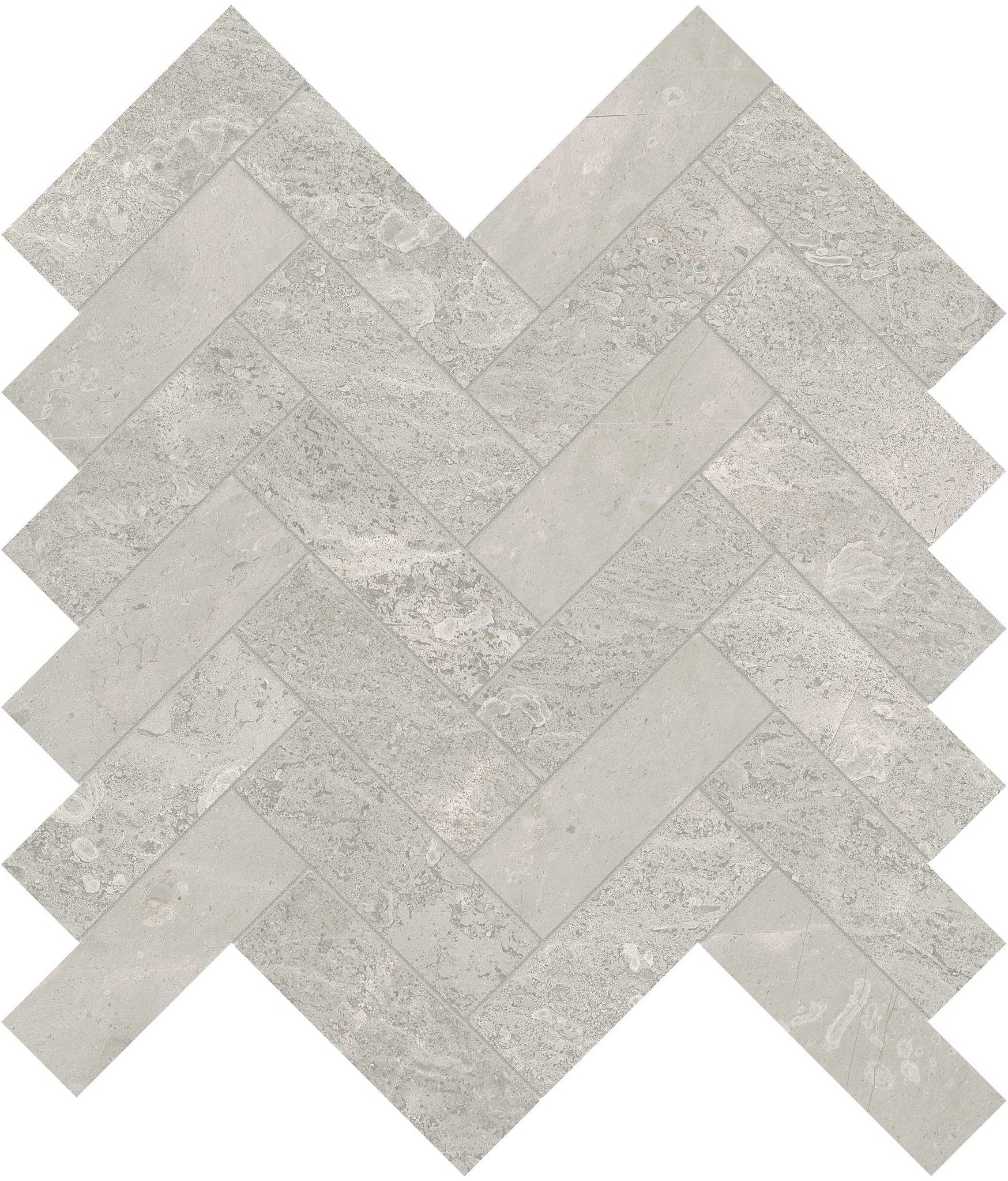 Anciano Grigio 1.25×4 Herringbone Mosaic