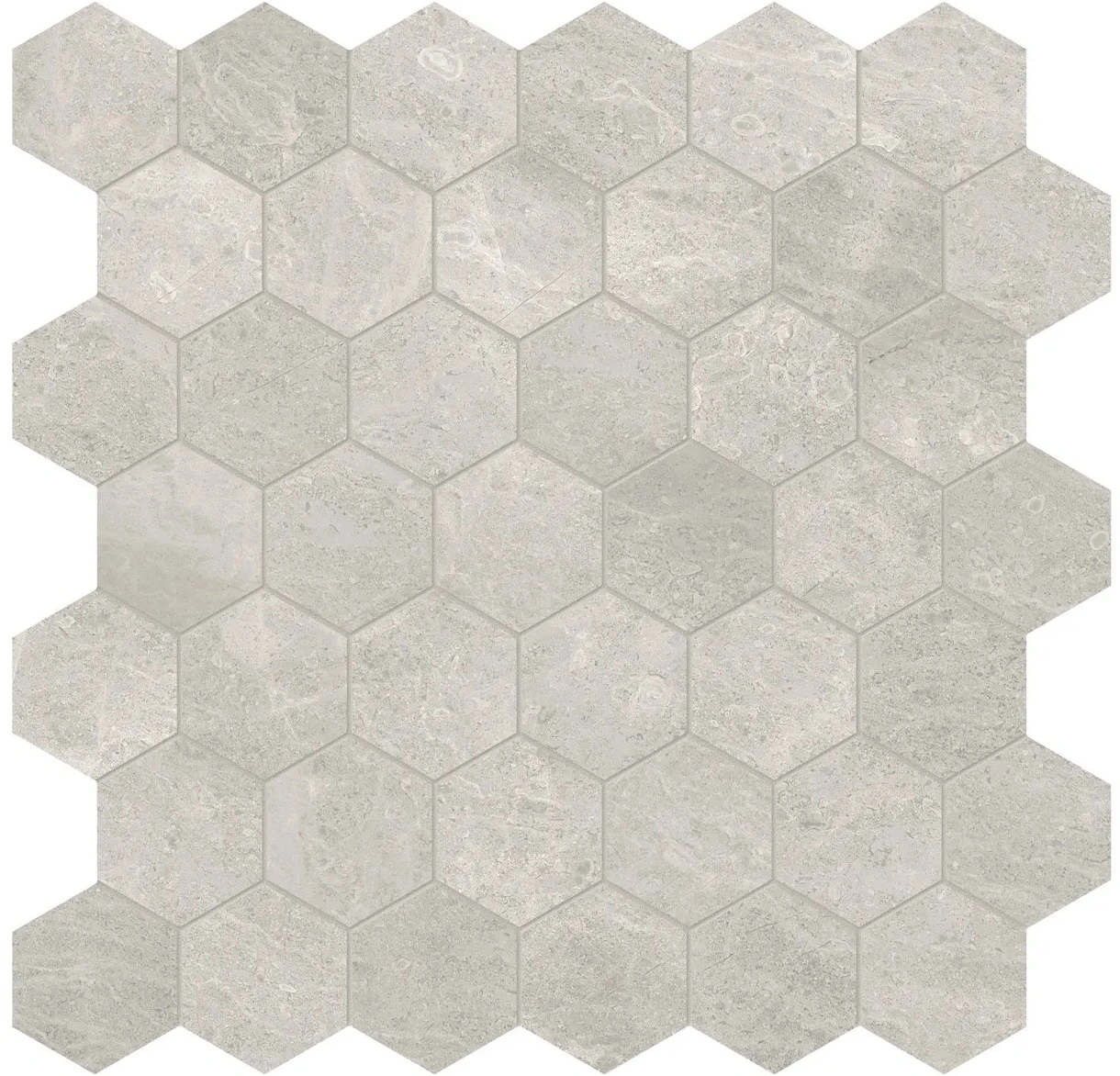 Anciano Grigio Hexagon Mosaic 2"
