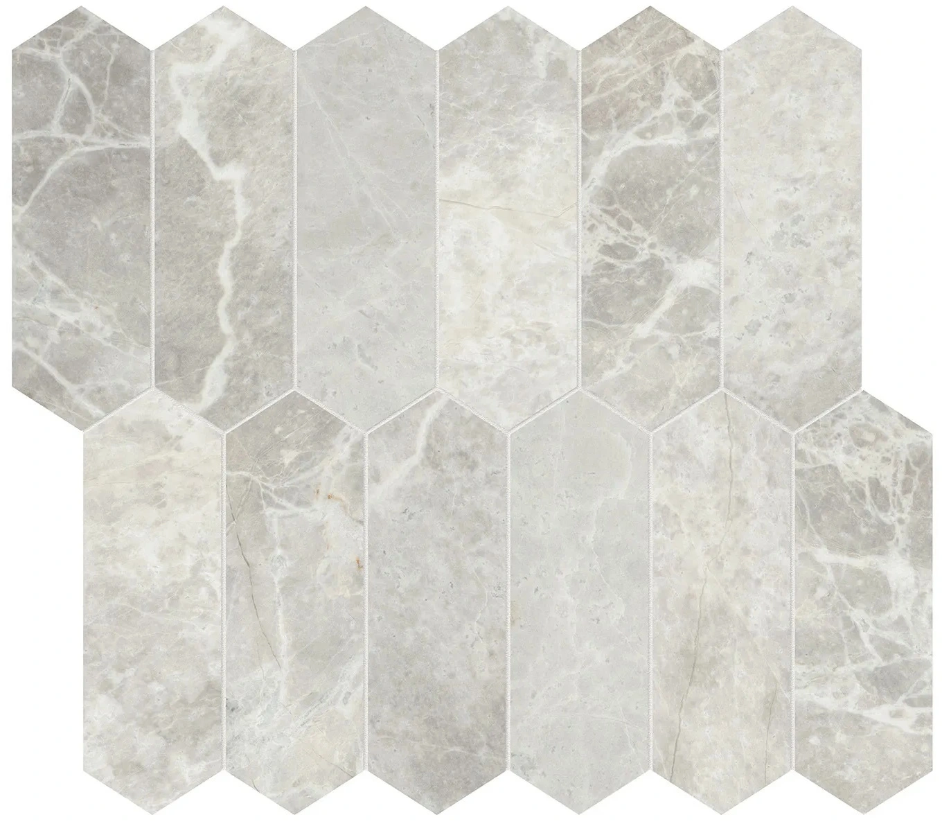 Apollo Argento Picket Mosaic
