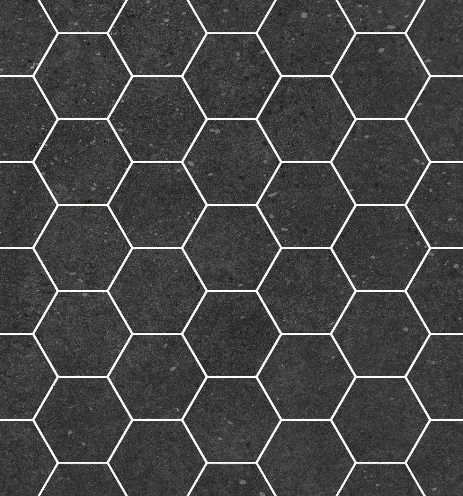 Ashland 3″ Hexagon Black Mosaic