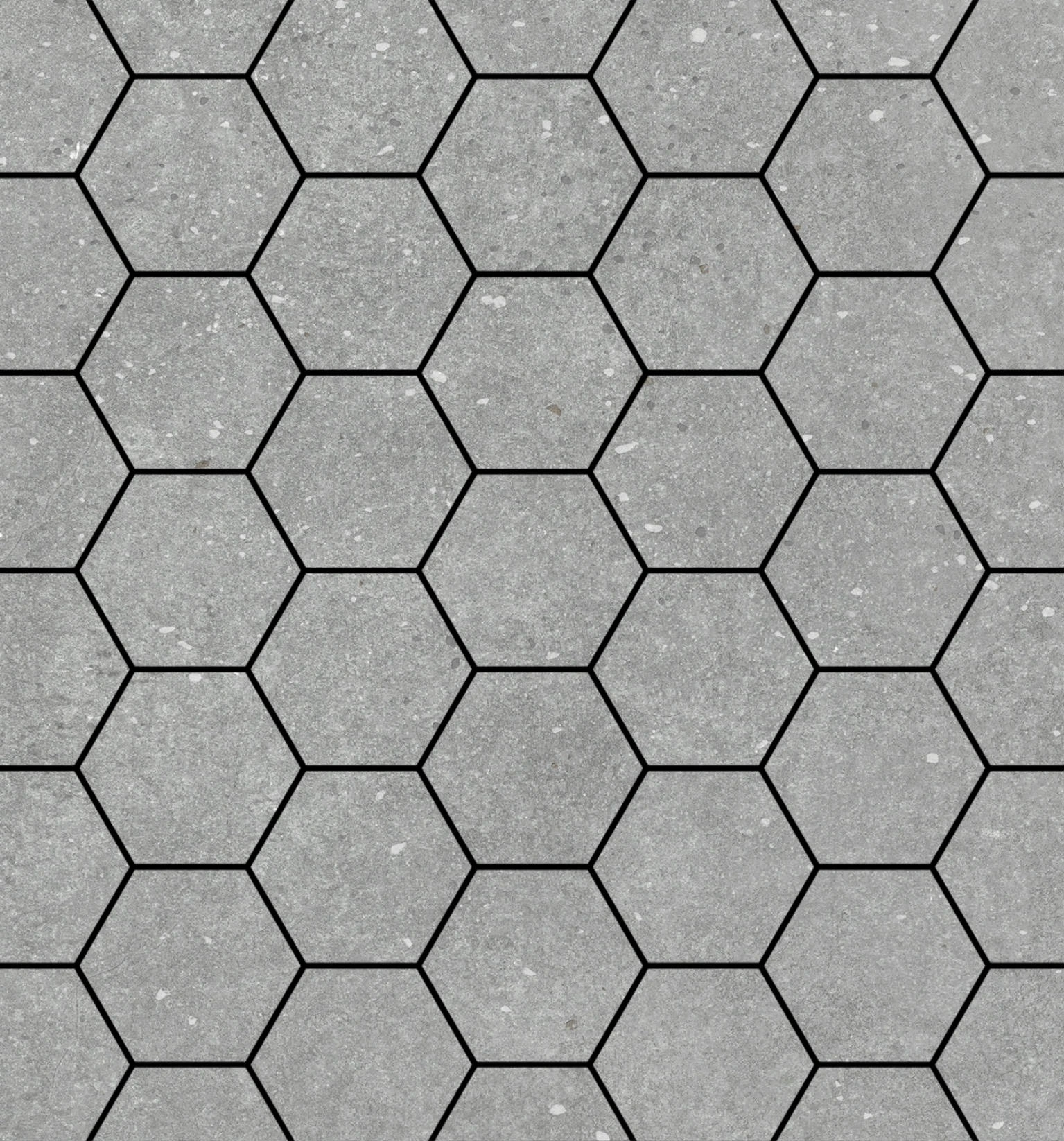 Ashland 3″ Hexagon Grey Mosaic