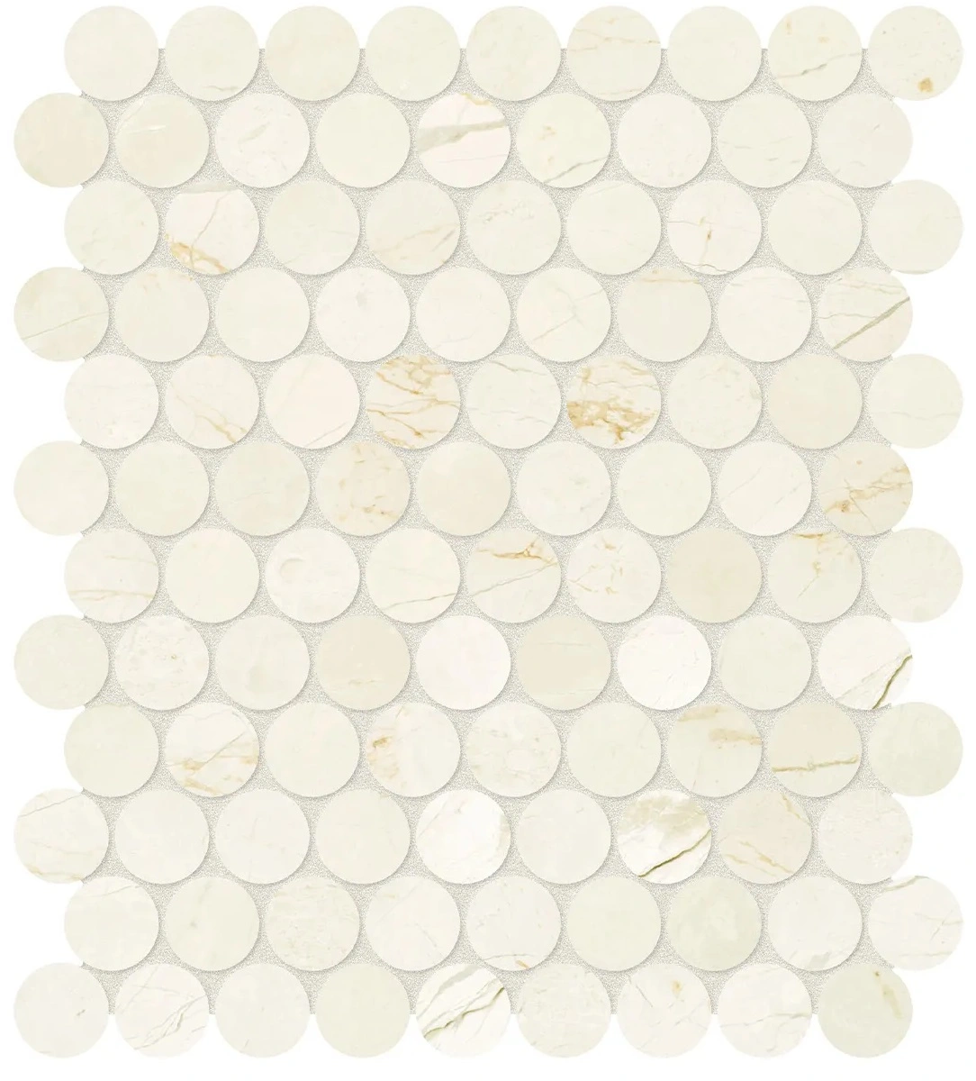 Avorio Crema Pennyround Mosaic