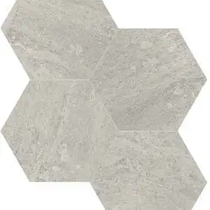 Anciano Grigio Hexagon Mosaic 6"