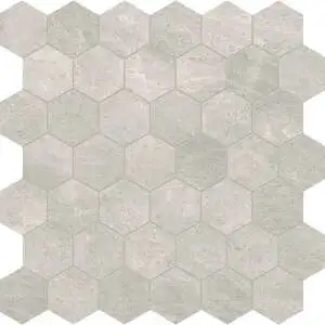 Anciano Grigio Hexagon Mosaic 2"