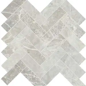 Apollo Argento Herringbone Mosaic