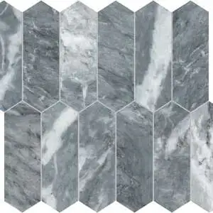 Aqua Intenso 2×6 Picket Mosaic